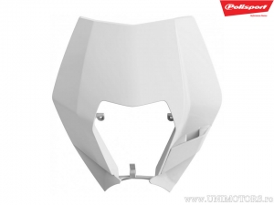 White headlight mask Polisport - KTM EXC 125 / EXC 200 / EXC 250 / EXC 300 / EXC 400 / EXC 450 / EXC 500 / EXC-F 350 - JM