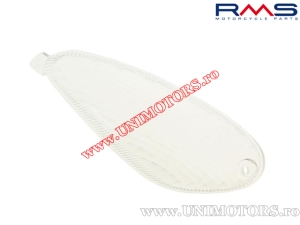 White rear turn signal glass DX - Piaggio NRG mc2 Extreme / NRG mc3 / NRG Purejet - 50cc 2T - (RMS)