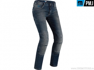 Women's Motorcycle/Casual Jeans PMJ Florida Comfort Denim (Dark Blue) - PM Jeans