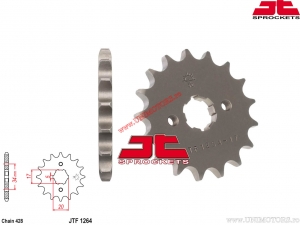 Zestaw łańcucha - Derbi 125 Senda R ('04-'07) - DID / JT