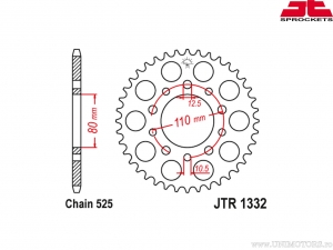 Zestaw łańcucha - Honda CB 350 SG ('86-'88) / CB 450 SG PC17 ('86-'88) - DID / JT