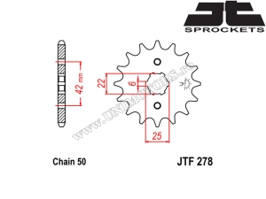 Zestaw łańcucha Honda CB 400 NA / CB 400 T - (DID / JT)