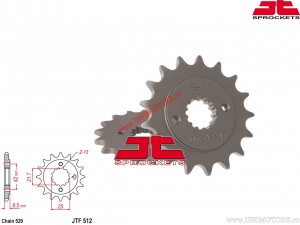 Zestaw łańcucha - Kawasaki KLE400 A1-A4 (wersja japońska) ('91-'94) / KLE400 A6 (wersja japońska) ('99) - DID / JT