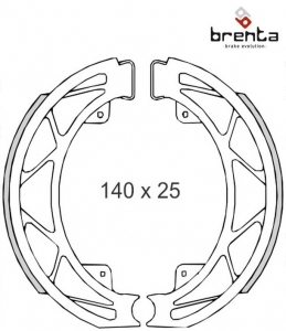 Zestaw klocków hamulcowych - Aprilia Scarabeo 4T 50-100cc / Piaggio Liberty / Liberty 4T 50cc / Piaggio Free 100cc - Brenta