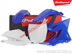 Zestaw plastikowy (białe / niebieskie) - Yamaha YZ 125 / YZ 250 2T ('15-'19) - Polisport