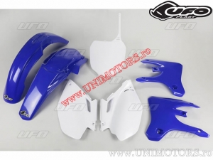 Zestaw plastikowy (biały / niebieski) - Yamaha YZ 250 F 4T / YZ 450 F 4T ('03-'05) - UFO