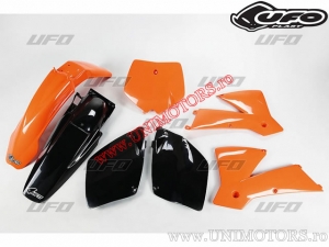 Zestaw plastikowy (pomarańczowy / czarny) - KTM SX 250 / SX 380 / SX 125 / SX 400 / SX 520 / SX 400 / SX 520 Racing ('01-'02) -