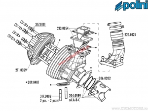 Zylinder-Set (Durchmesser 60mm / 152cc) - Polini