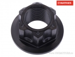 Écrou d'essieu M16 x 1.50 mm en acier inoxydable A4 noir - BMW F 650 800 GS / Honda CB 500 / XL 650 V Transalp / Triumph Americ