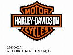 ÉLÉMENT DE FILTRE À AIR, PREMIUM(SE) - 29400022A - Harley-Davidson