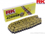 Łańcuch ciężkiej pracy RK złoty 428 HSB / 142 - Aprilia RX 125 4T ABS / FBMondial HPS 125 i CB / Malaguti XTM 125 Enduro - 