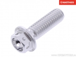 Śruba pokrywa sześciokątna Pro Bolt M8 x 1.25 x 25 mm aluminiowa Racing srebrna - JM