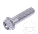 Śruba z nakrętką sześciokątną Pro Bolt M10 x 1.25 x 35 mm aluminiowa wyścigowa srebrna - JM