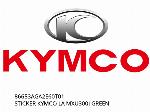 ΑΥΤΟΚΟΛΛΗΤΟ KYMCO LA MXU300I ΠΡΑΣΙΝΟ - 86653AGA2E60T01 - Kymco