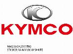 ΑΥΤΟΚΟΛΛΗΤΟ RA MXU300I ΛΕΥΚΟ - 86623AGA2E60T02 - Kymco