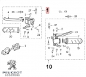 Αριστερή λαβή φρένου + χειριστήριο γκαζιού - Μοτοσυκλέτα Peugeot 103 MVL E / 103 