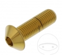 Βίδα καπάκι Pro Bolt M10 x 1.25 x 30 mm ανοξείδωτο ατσάλι A4 χρυσό - JM