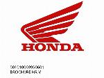 ΔΕΛΤΙΟ ΠΡΟΪΟΝΤΟΣ HR-V - 001010069990601 - Honda