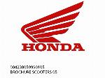 ΔΕΛΤΙΟ ΣΚΟΥΤΕΡ 05 - 004230059990105 - Honda