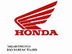 ΔΕΛΤΙΟ ΤΥΠΟΥ ΜΟΤΟΣΙΚΛΕΤΑΣ MC TOURER - 004240059990104 - Honda