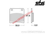 Εμπρόσθια τακάκια φρένων - SBS 620HF (κεραμικά) - (SBS)