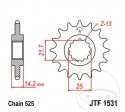 Εμπρόσθιος πίνακας JTF1531.15 (βήμα 525) - Kawasaki ZR 750 D Zephyr ('96-'99) - JM