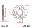 Εμπρόσθιος πίνακας JTF430.13 (βήμα 520) - Kawasaki KX 250 F / Suzuki GSX 250 / E / EG / EU / U / E X7 / RM-