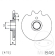 Εμπρόσθιο πινιόν Esjot - 12 δόντια (βήμα 415) - Zündapp CS 50 / Hai 50 50 / ZD 20 25 / 25 25 TS / 40 5