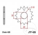 Εμπρόσθιο πινιόν JTF426.16 (βήμα 428) - Lexmoto Valiant 125 / Mash Black Seven 125 / Qingqi QM125GY-2B 125 DD