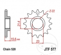 Εμπρόσθιο πινιόν JTF577.15 (βήμα 520) - Yamaha SRX 600 / SZR 660 / TT 600 E / R / RE / S / XT 600 EH / EN / H