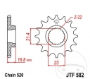 Εμπρόσθιο πινιόν JTF582.16 (βήμα 520) - Yamaha XJ 600 NH / XJ 600 NN / XJ 600 SH Diversion / XJ 600 SN Divers