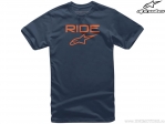 Μπλούζα casual Ride 2.0 Tee (μπλε μαρίν/πορτοκαλί) - Alpinestars