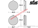 Μπροστινά πλακέτες φρένων - SBS 515HF (κεραμικές) - (SBS)