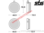 Μπροστινά τακάκια φρένων - SBS 500HF (κεραμικά) - (SBS)