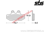 Μπροστινές πλάκες φρένων - SBS 190HF (κεραμικές) - (SBS)