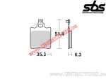 Μπροστινές τακάκια φρένων - SBS 106CT (τεχνολογία άνθρακα) - (SBS)