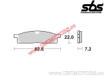 Μπροστινή τακάκια φρένων - SBS 589SI (μεταλλικά / σιντερισμένα) - (SBS)