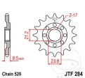 Μπροστινό πινιόν JTF284.15 (βήμα 520) - Honda CRF 250 R / RX / CRF 450 R / RE / RX / X / XRL / TRX 450 ER / R