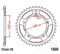 Πίνακας οπίσθιου γραναζιού JTR1800.47 (βήμα 530) - Suzuki GSX 1300 RAUF - RAZ - RAZUF - RRQ - RU2 - 