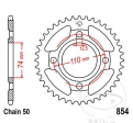 Πίνακας οπίσθιου τροχού JTR854.38 (βήμα 530) - Yamaha RD 250 ('78-'80) / RD 400 ('78-'79) / XS 400 ('80