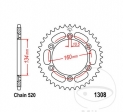 Πίνακας πίσω JTR1308.42 (βήμα 520) - Honda CBR 600 F / 1000 RA Fireblade ABS / 1000 RR Fireblade / 900 RR Firebla