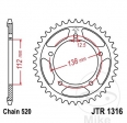 Πίνακας πίσω JTR1316.38 (βήμα 520) - Honda CB 500 F-FA-X-XA-RA / CTX 700 D-ND DCT / NC 700 D-S-SA-SD DCT-X-XA-XD 