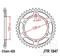 Πίνακας πίσω JTR1847.51 (βήμα 428) - Yamaha FZR 400 RR / RRSP / TDR 125 / H / TDR 125 N / XT 250 - JM