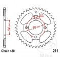 Πίνακας πίσω JTR211.34 (βήμα 420) - Honda C 70 Z Cub / C 90 Cub / C 90 CW Cub / C 90 M Cub / C 90 Z Cub - JM