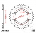 Πίνακας πίσω JTR822.42 (βήμα 520) - Husqvarna SMR 630 Seel Replica / SMS 125 2T / TC 250 4T - R ie / TC 449 ie / 