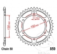 Πίνακας πίσω JTR859.41 (βήμα 530) - Yamaha FZR 1000 Genesis / 1000 Genesis Exup / 600 RH Genesis / 600 RM Genesis