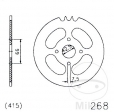 Πίσω γρανάζι Esjot μαύρο - 45 δόντια (βήμα 415) - Hercules MX-1 25 2-ταχύτητα χειροκίν