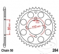 Πίσω γρανάζι JTR284.38 (βήμα 530) - Honda CB 650 - C Custom - SC Custom / CB 750 C Custom - F Supersport - K - K 