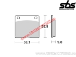 Πίσω τακάκια φρένων - SBS 512HF (κεραμικά) - (SBS)