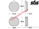 Πλακέτες φρένων πίσω - SBS 514HF (κεραμικές) - (SBS)